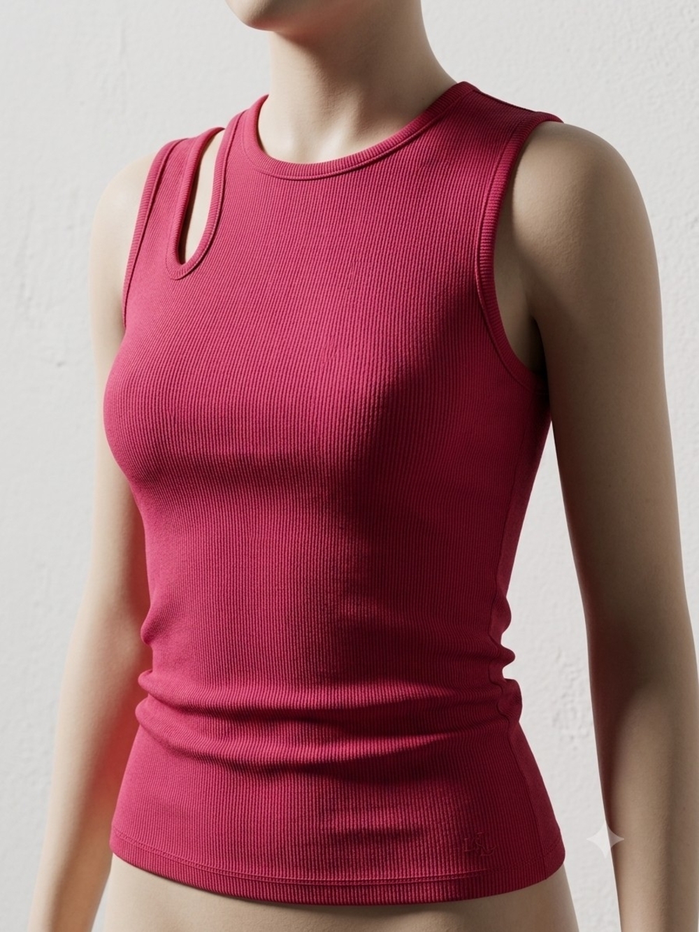 Lauren Ralph Lauren Pink Cut-Out Tank Top - Size S (NWT) - Picture 6 of 13